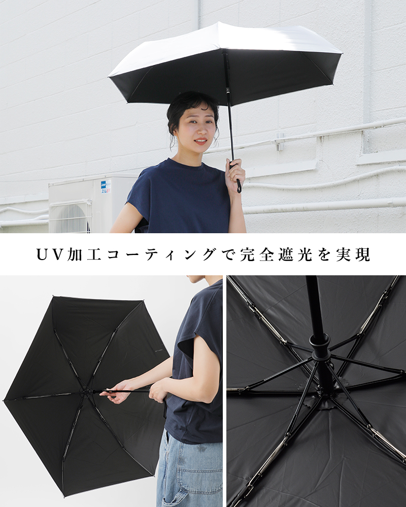 ReKNOT(リノット)晴雨兼用ワンタッチ開閉折りたたみ傘“U/LSUNBLOCKUMBRELLAAUTOMATIC”rkn-25002