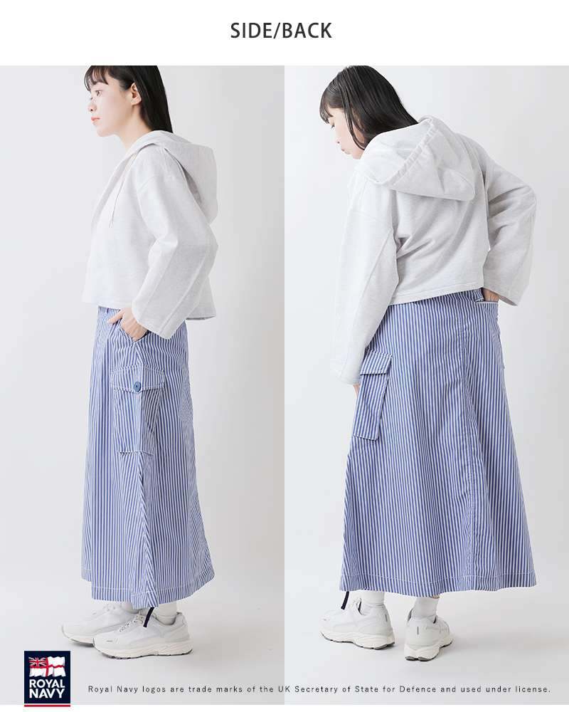 ROYAL NAVY(ロイヤルネイビー)ストライプSASフィールドマキシスカート“SASFIELDSKIRT”rn25ssfs91