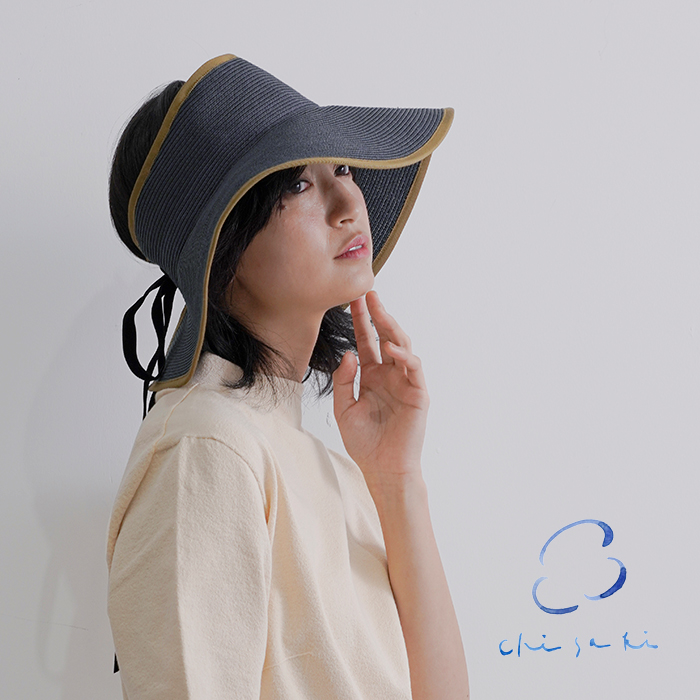 chisaki(チサキ)ペーパーリボンサンバイザー“Roman”roman