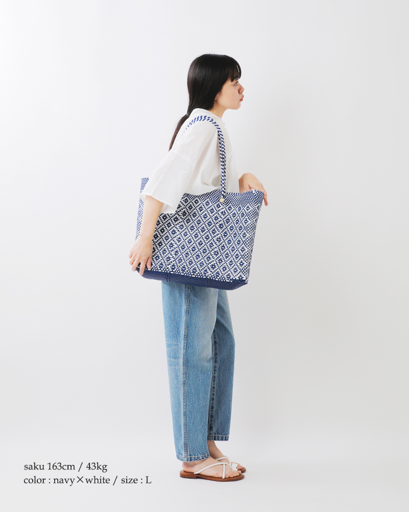 レトラ　メルカドバッグ　Lサイズ　美品 Letra｜ハンドメイドウォッシャブル メルカドバッグLサイズ