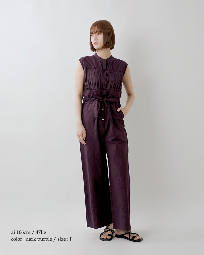 PAMEO POSE Nylon Jumpsuits ジャンプスーツ ブラウン PAMEO POSE Nylon Jumpsuits ジャンプスーツ ブラウン