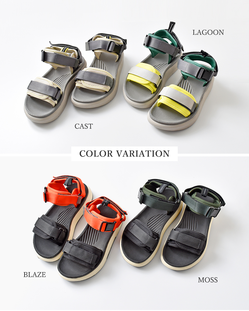 HIJACK SANDALS(ハイジャックサンダル)ベルクロバックストラップスポーツサンダル“SABA”saba