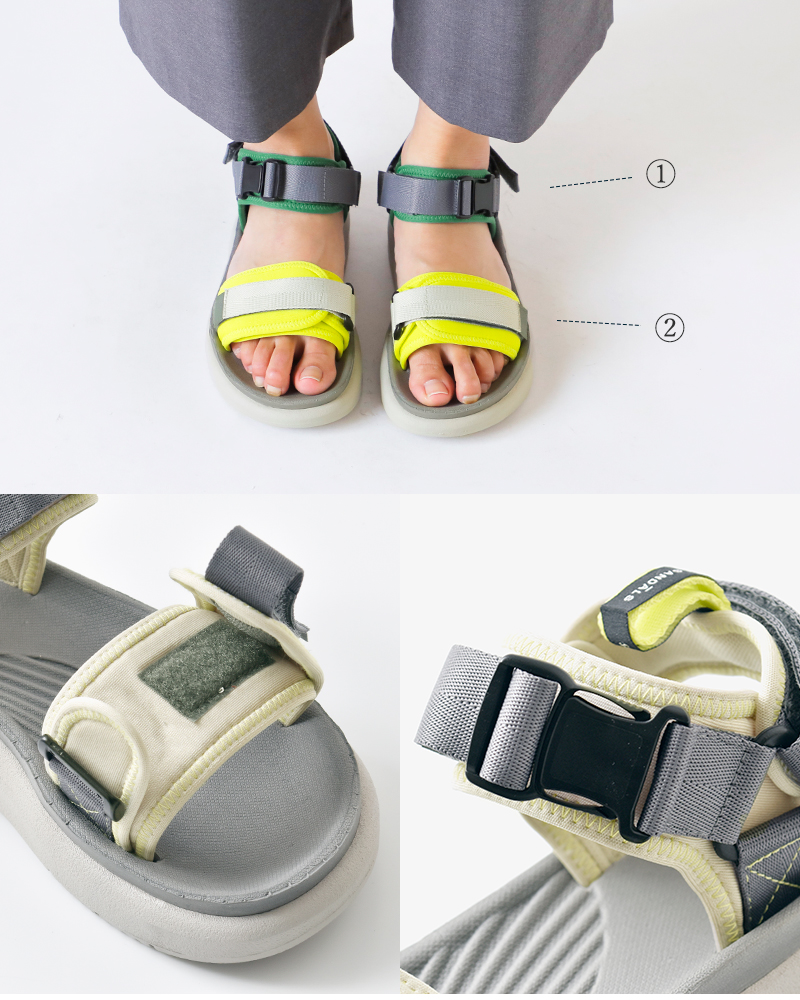 HIJACK SANDALS(ハイジャックサンダル)ベルクロバックストラップスポーツサンダル“SABA”saba