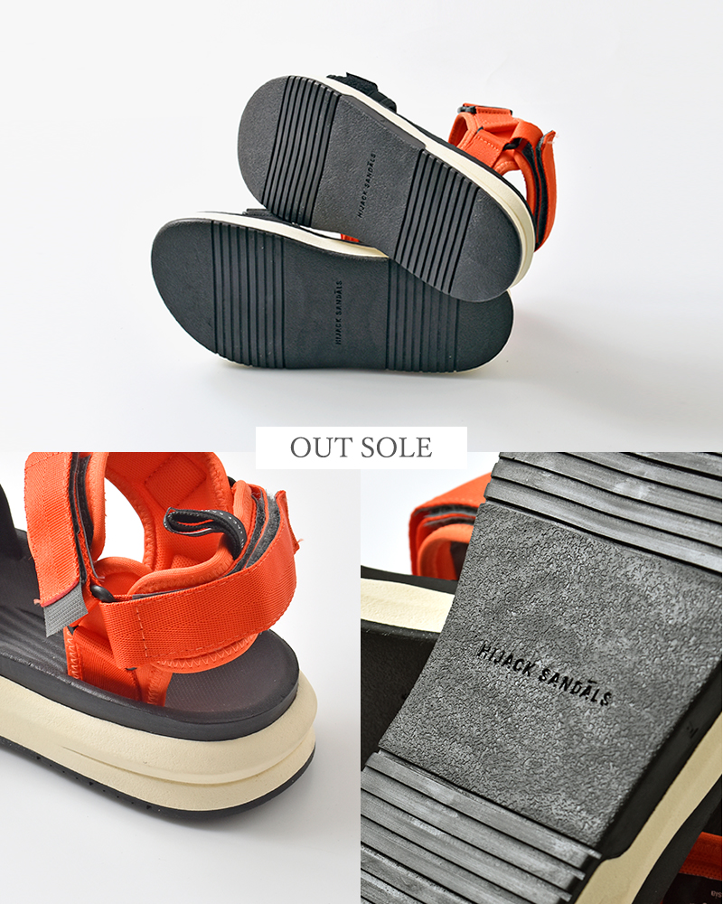 HIJACK SANDALS(ハイジャックサンダル)ベルクロバックストラップスポーツサンダル“SABA”saba