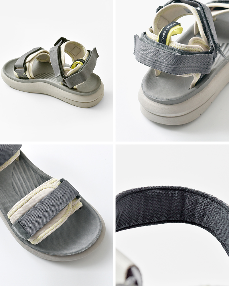 HIJACK SANDALS(ハイジャックサンダル)ベルクロバックストラップスポーツサンダル“SABA”saba