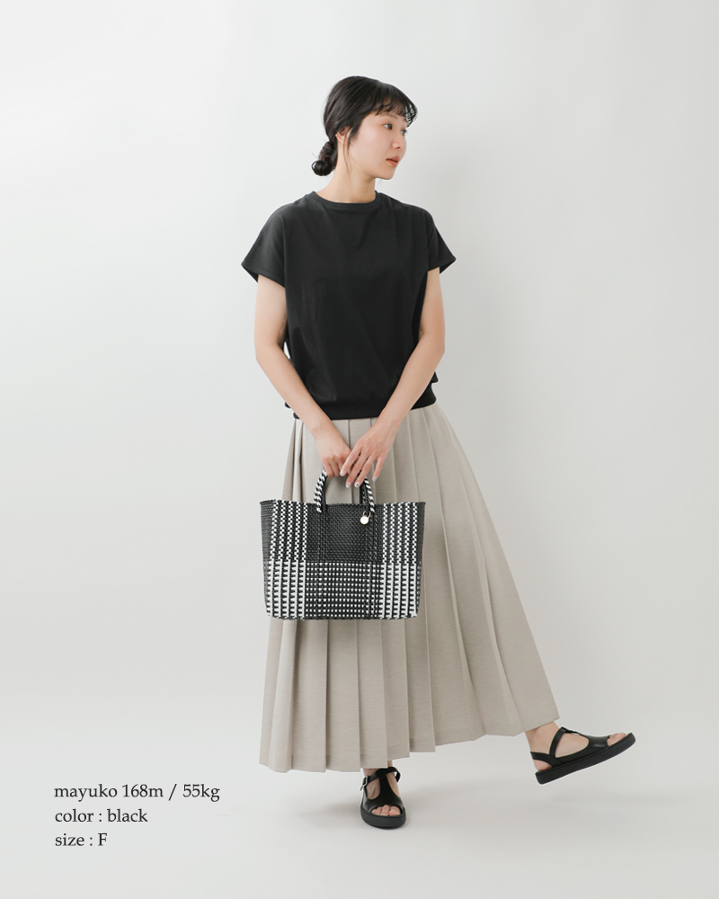 STAMP AND DIARY(スタンプアンドダイアリー)ハイマイクロコットン天竺フレンチスリーブプルオーバーsdc410ss89