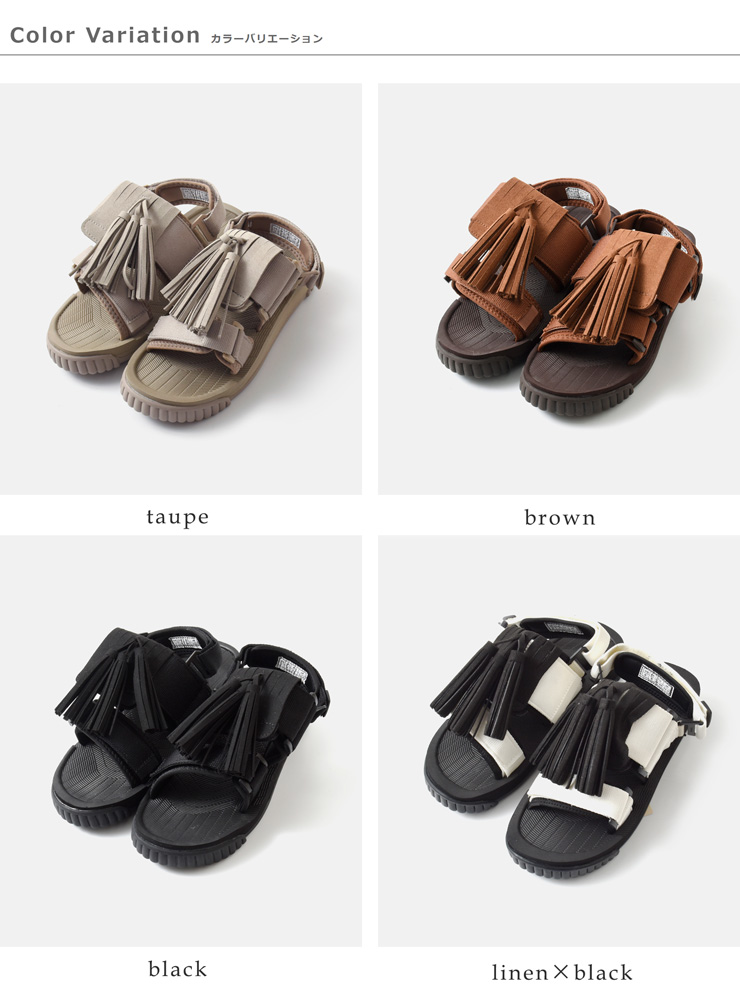 SHAKA(シャカ)マイクロファイバースエード4wayタッセルサンダル“WEEKENDERTASSEL”sk-274