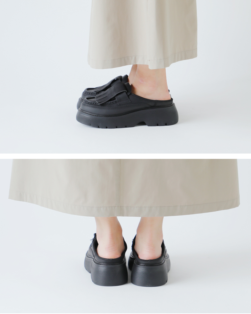 SHAKA(シャカ)キルトローファー2wayチャンキーミュール“KILTLOAFERMULECHUNKY”sk-308