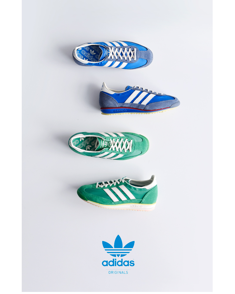 adidas Originals(アディダス オリジナルス)クラシックスポーツスニーカー“SL72OGW”sl-72-og-w