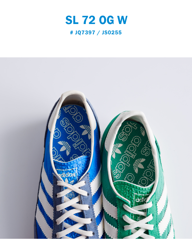 adidas Originals(アディダス オリジナルス)クラシックスポーツスニーカー“SL72OGW”sl-72-og-w