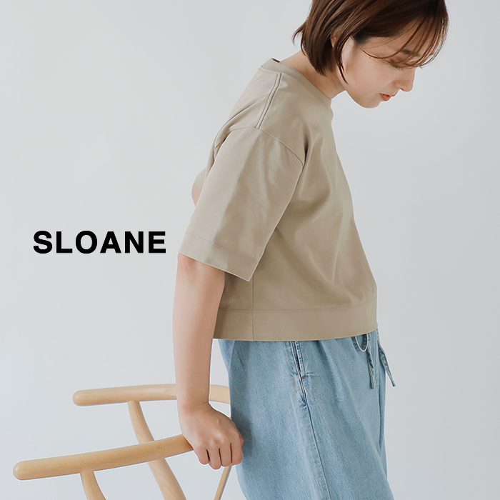 SLOANE(スローン)32/1コットン天竺クロップドTシャツsl9s-t898