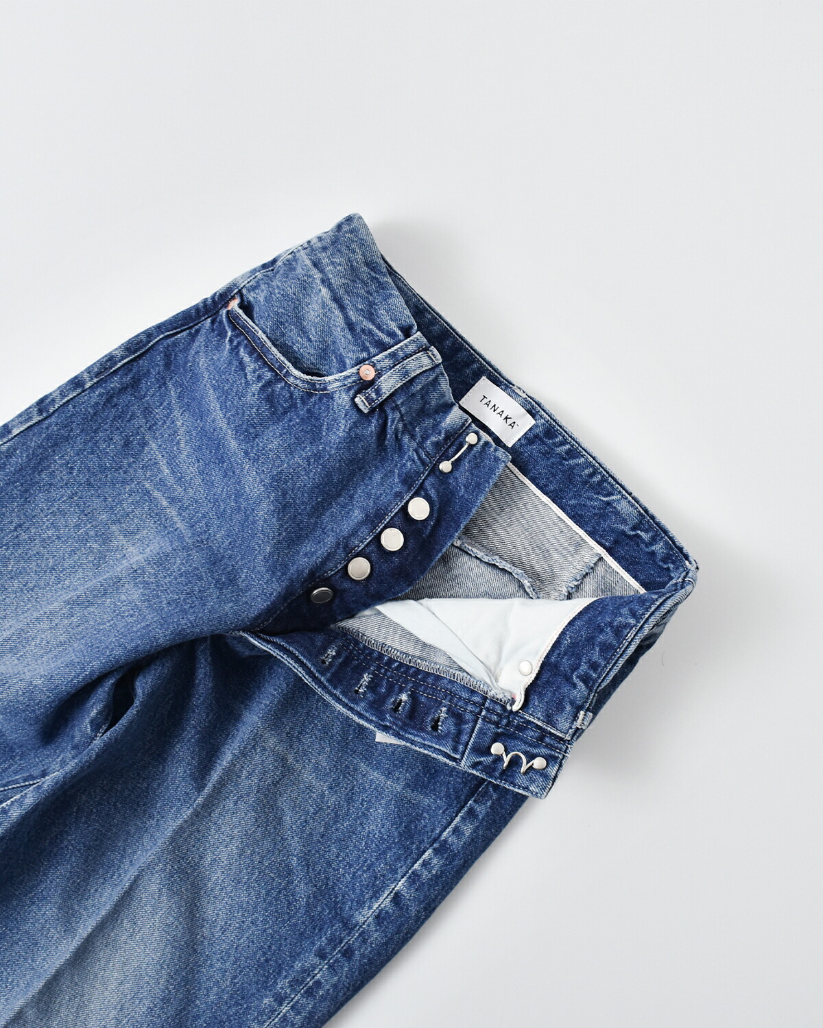 TANAKA(タナカ)コットンセルビッチデニムハイライズトラウザーパンツ“THEJEANTROUSERS”st-2st-2