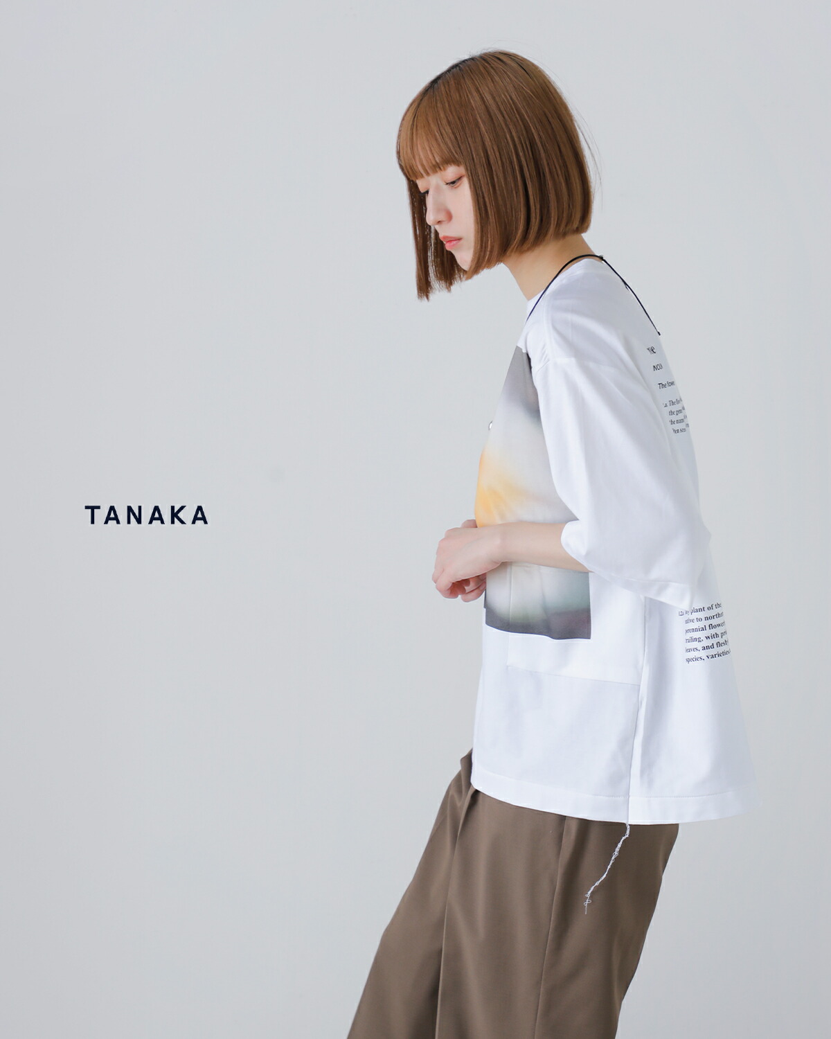 TANAKA/Tシャツ/L/コットン/WHT/ST-55 30%OFF】TANAKA タナカ ハイゲージ コットン ジャージー