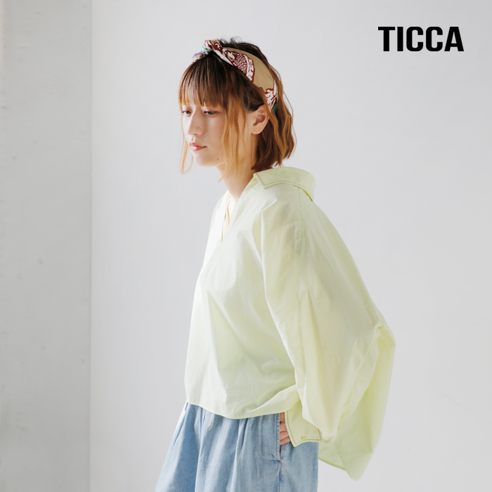 TICCA(ティッカ)コットンハーブスキッパーシャツtbes-023