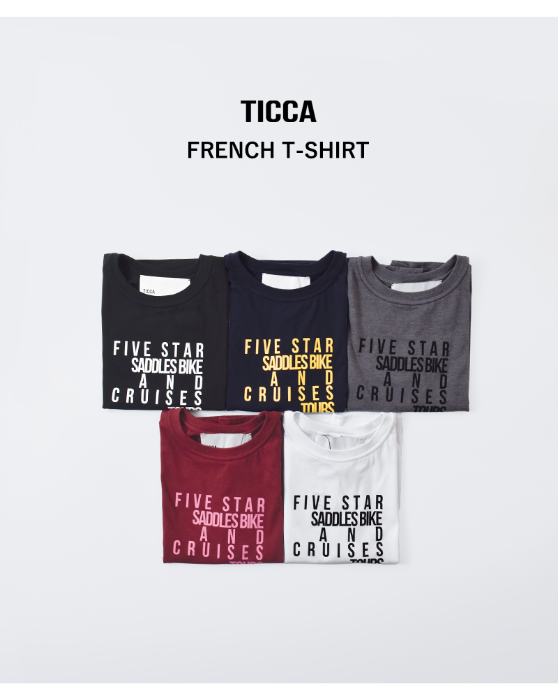 TICCA(ティッカ)ファイブスターフレンチTシャツ