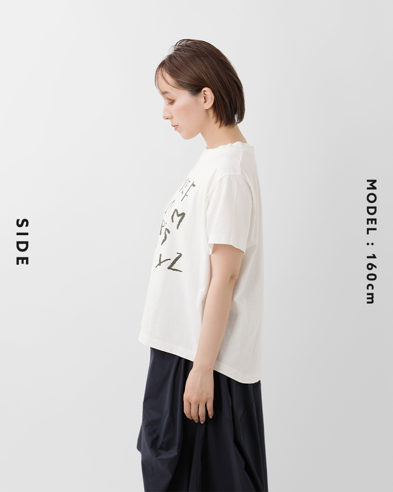 20%OFF】tumugu ツムグ ラフィ天竺 コットン ロゴ プリント T