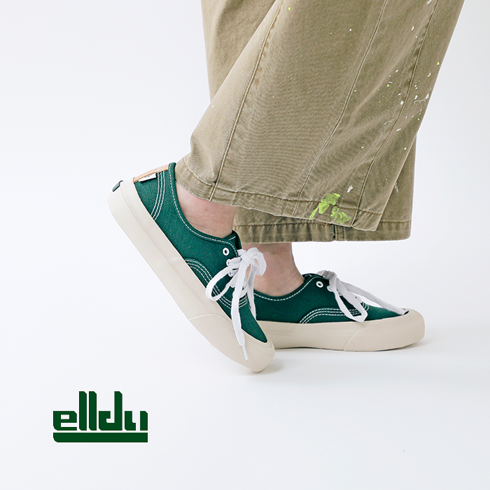 elldu(エルドゥ)トゥーイージーコットンキャンバスデッキシューズスニーカー“TOE-EASY”toe-easy