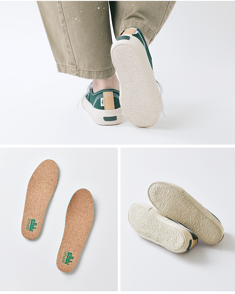 elldu(エルドゥ)トゥーイージーコットンキャンバスデッキシューズスニーカー“TOE-EASY”toe-easy