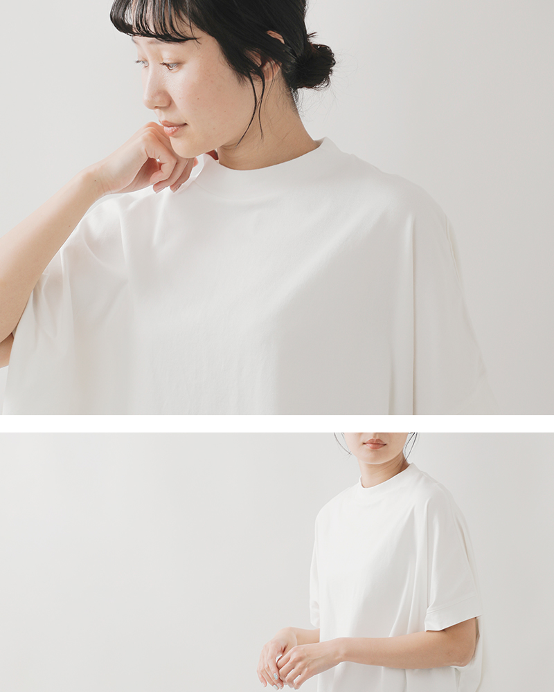 tissu ティシュ クラシック天竺 モックネック ドルマン Tシャツ ts250ct086  レディース 【クーポン対象】 tissu ティシュ クラシック天竺 モックネック ドルマン Tシャツ