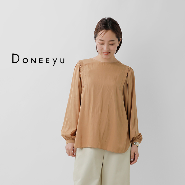 DONEEYU(ドニーユ)サテンツイルプルオーバーu-2101