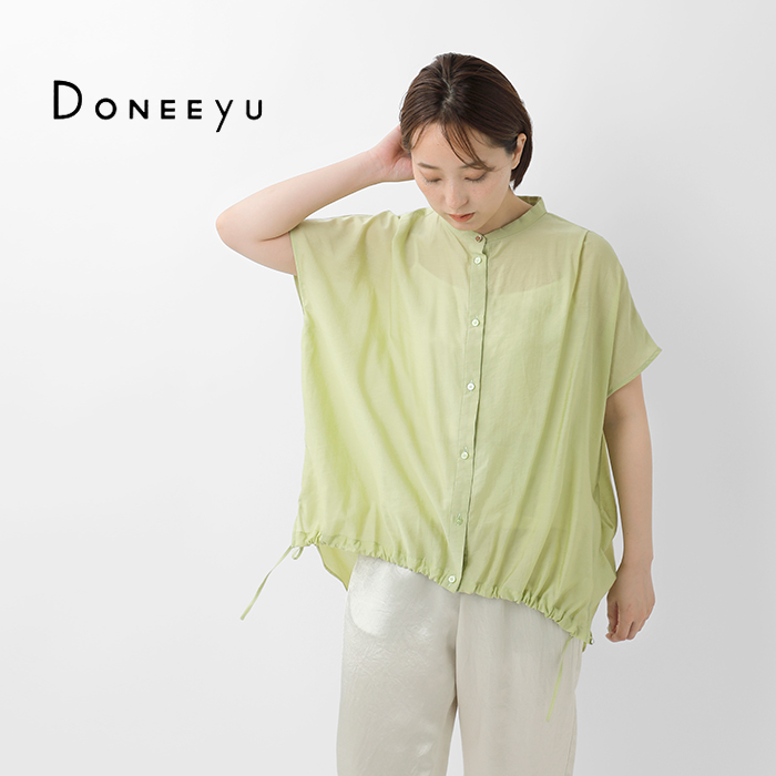 DONEEYU(ドニーユ)リネン混ブラウジングシャツu-2146