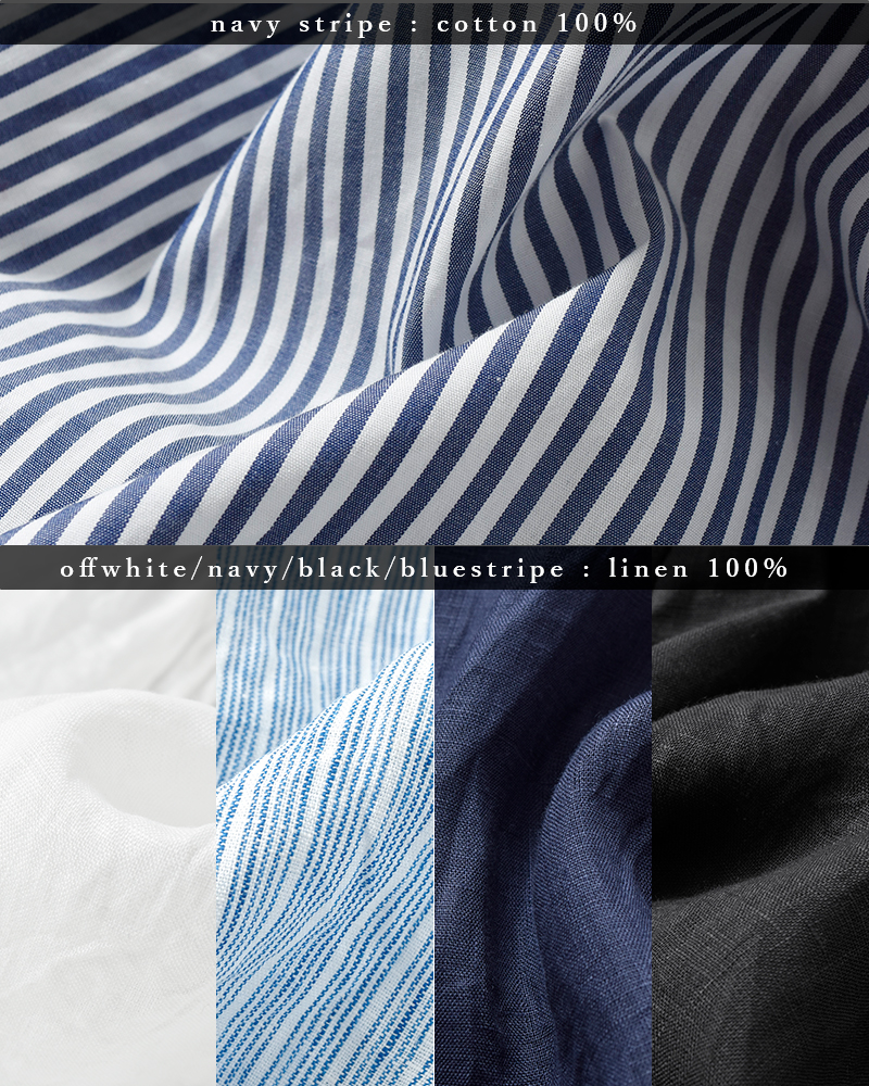 universal tissu(ユニヴァーサルティシュ)フレンチリネン/コットントリプルシャーリングブラウスut241bl046