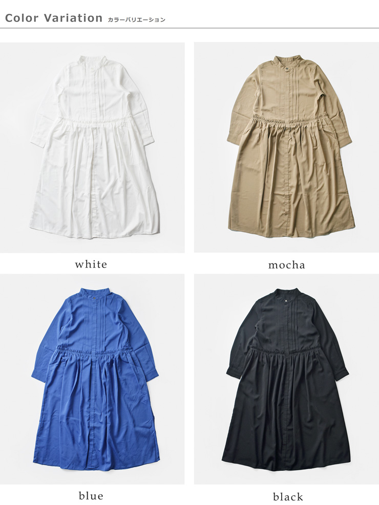 universal tissu(ユニヴァーサルティシュ)キュプラローンタックシャツドレスut251op027