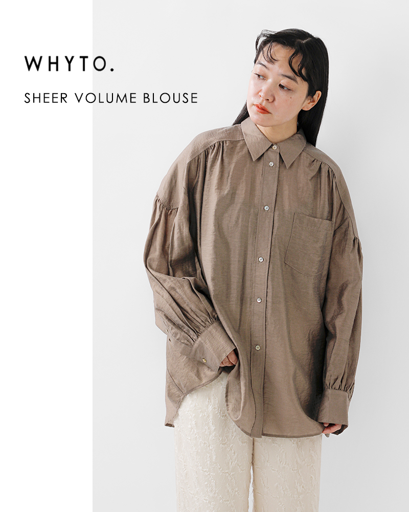 whyto(ホワイト)シアーボリュームブラウス“sheervolumeblouse”wht25hbl4065