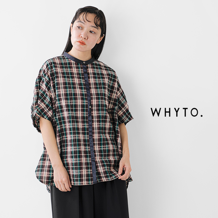 whyto(ホワイト)ワイドスクエアブラウス“widesquareblouse”wht25hbl4066