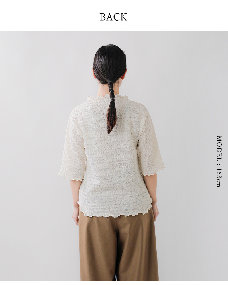 whyto(ホワイト)クレープストレッチブラウス“crapestretchblouse”wht25hbl4070