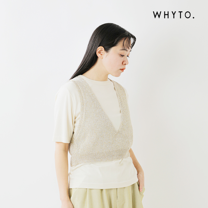 whyto(ホワイト)グリッターニットビスチェ“glitterknitbustier”wht25hkn4032