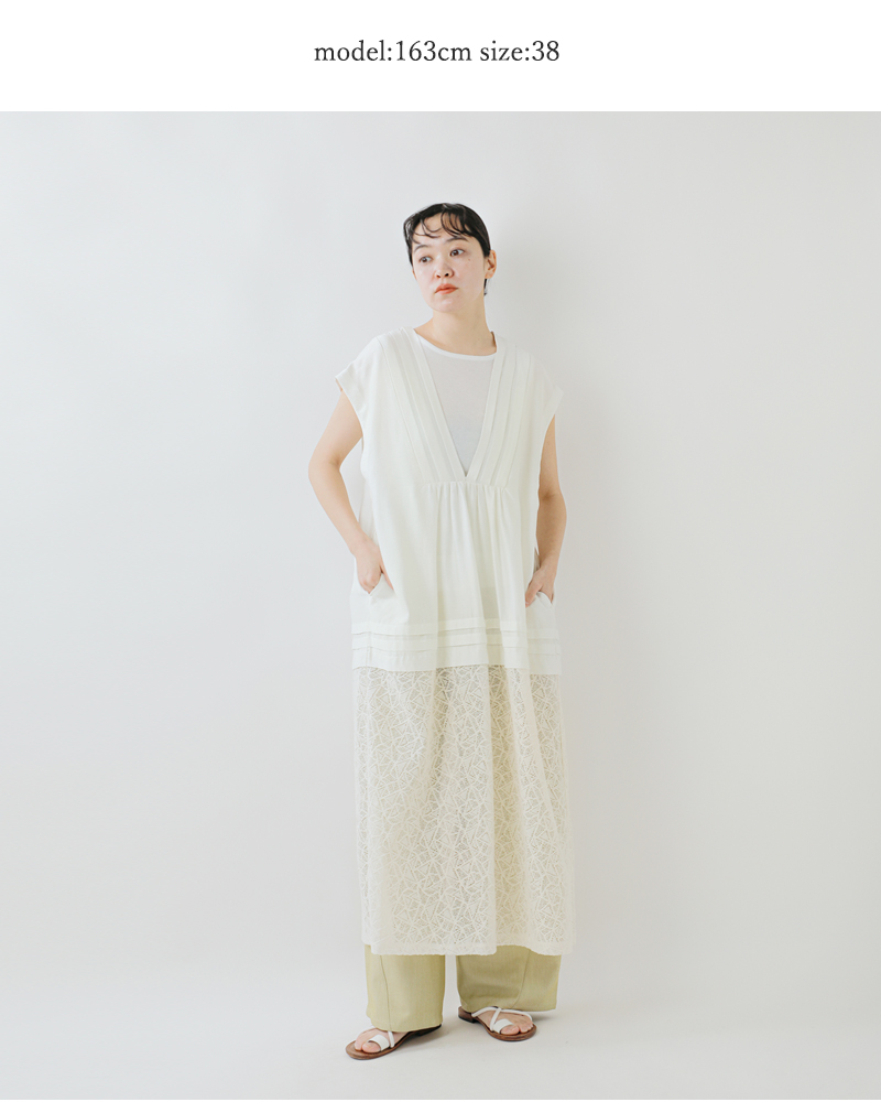 whyto(ホワイト)レースコンビネーションドレス“lacecombinaisondress”wht25hop4062