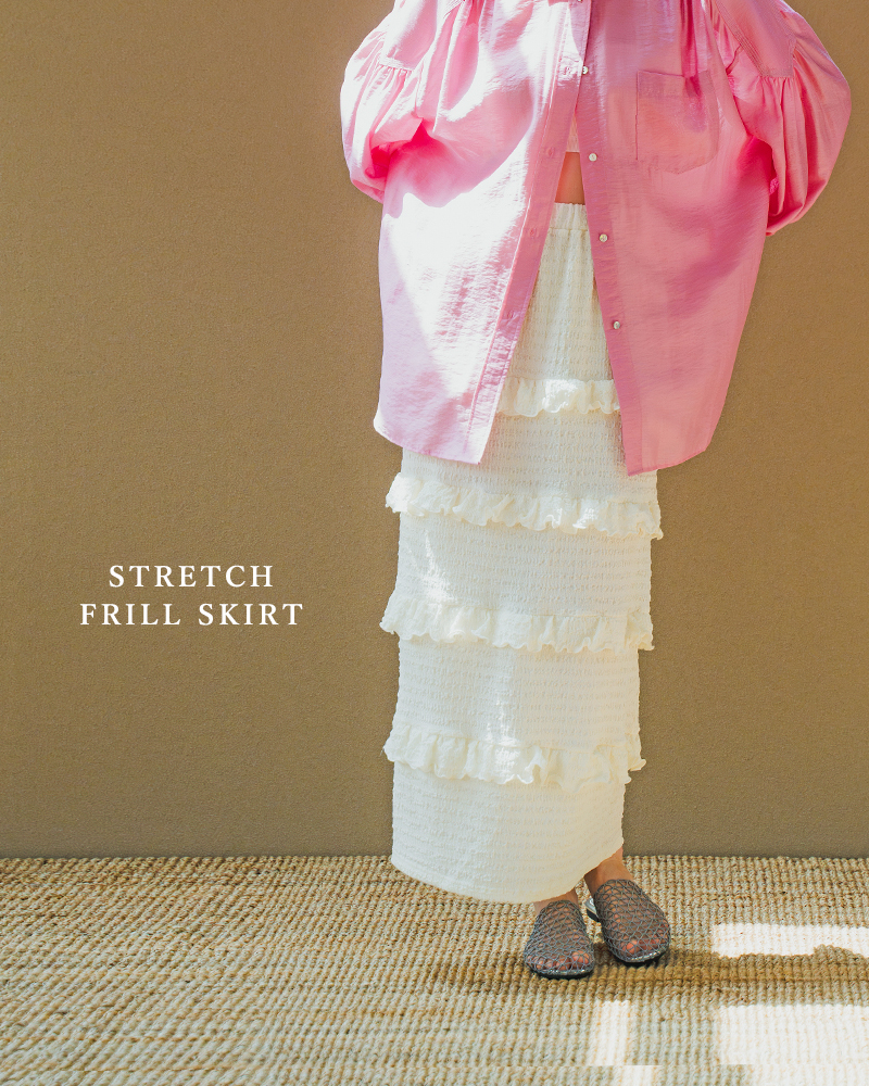 whyto(zCg)Xgb`tXJ[ggstretchfrillskirthwht25hsk4029