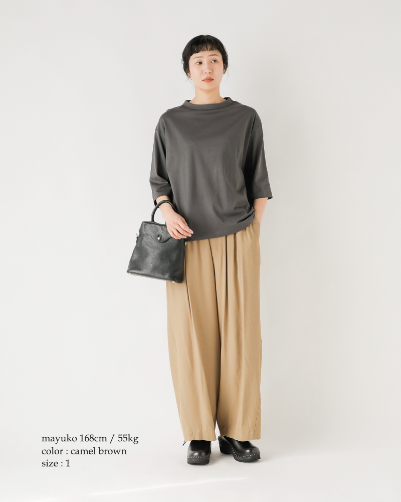 unfil(アンフィル)ビスコースギャバジンイージートラウザーパンツ“viscosegabardineBIGeasytrousers”wvsp-uw108