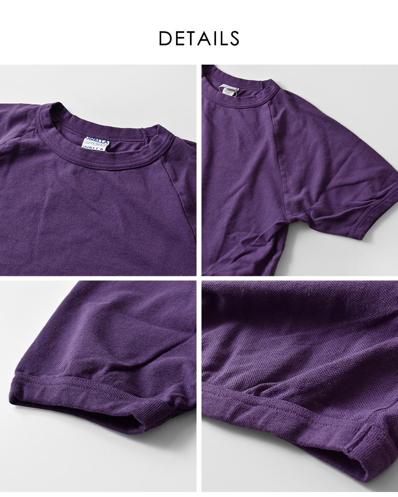 【30%OFF】ワラワラスポーツ WALLA WALLA SPORTS 鹿の子 ラグラン リブ 半袖 Tシャツ PIQUE S S RAGLAN RIB LOOSE TEE ww040089-sr 30%OFF】ワラワラスポーツ WALLA SPORTS 鹿の子 ラグラン リブ