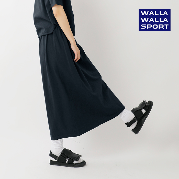 WALLA WALLA SPORTS(ワラワラスポーツ)ルーズベースボールロングスカート“LOOSEBASEBALLSKIRT”ww130041-sr