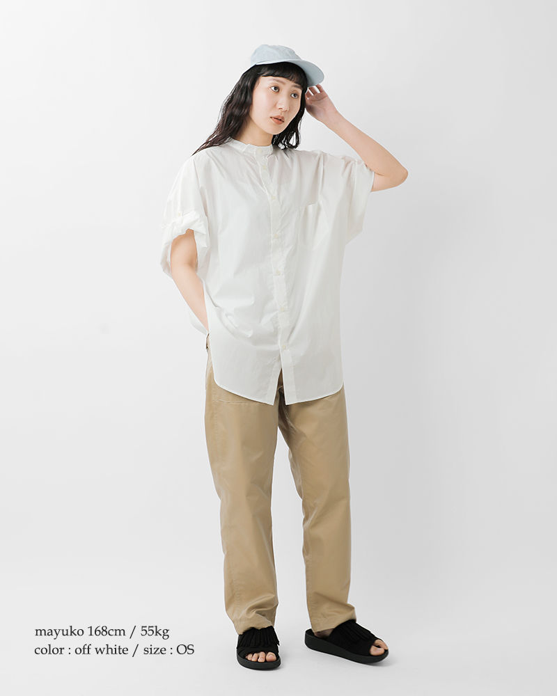 Yarmo(ヤーモ)ロールアップスリーブボクシーシャツyar-25ss-s29