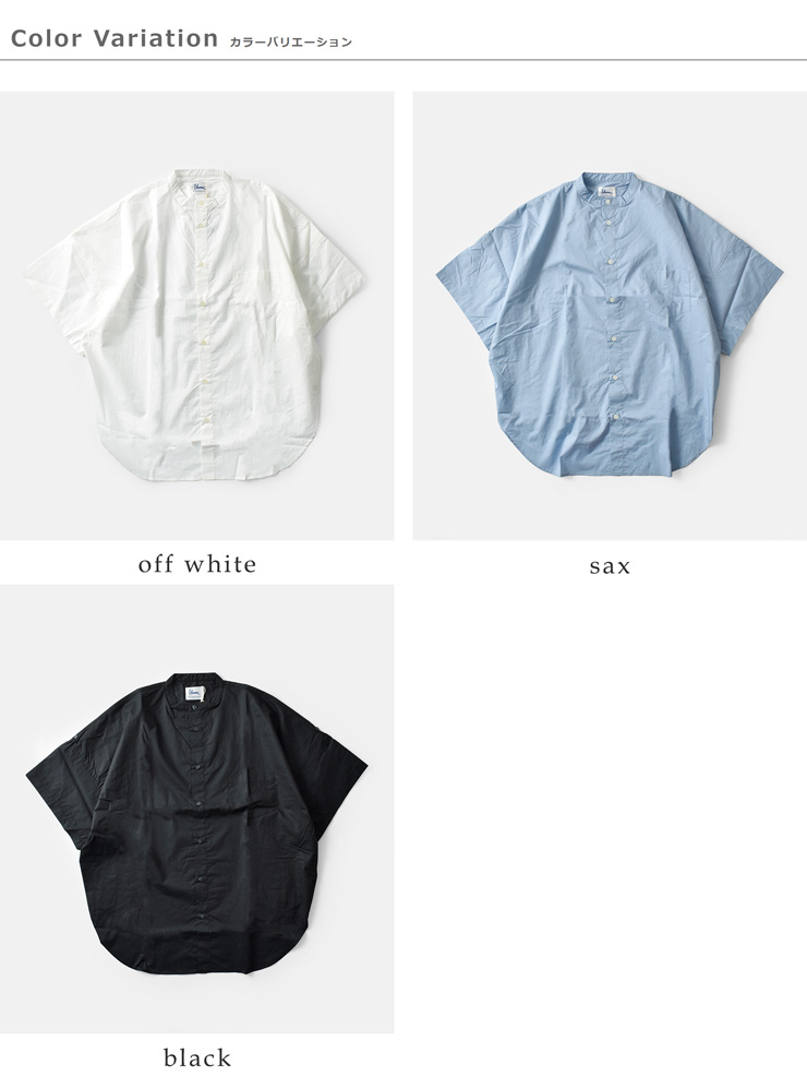 Yarmo(ヤーモ)ロールアップスリーブボクシーシャツyar-25ss-s29