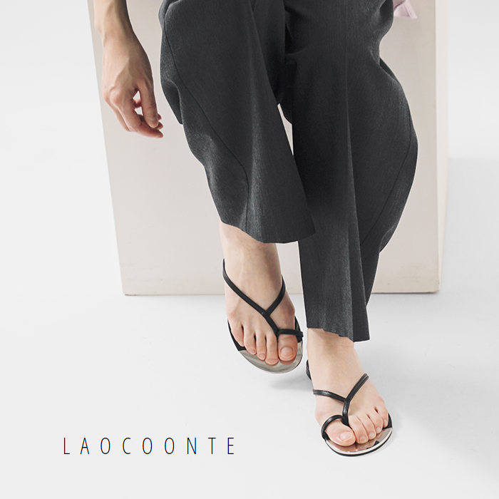50%OFF】LAOCOONTE ラオコンテ シープスキン フラット サンダル