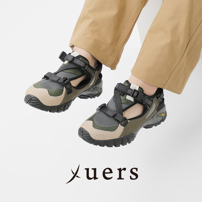yuers ユアーズ メッシュ アッパー ビブラムソール スニーカー