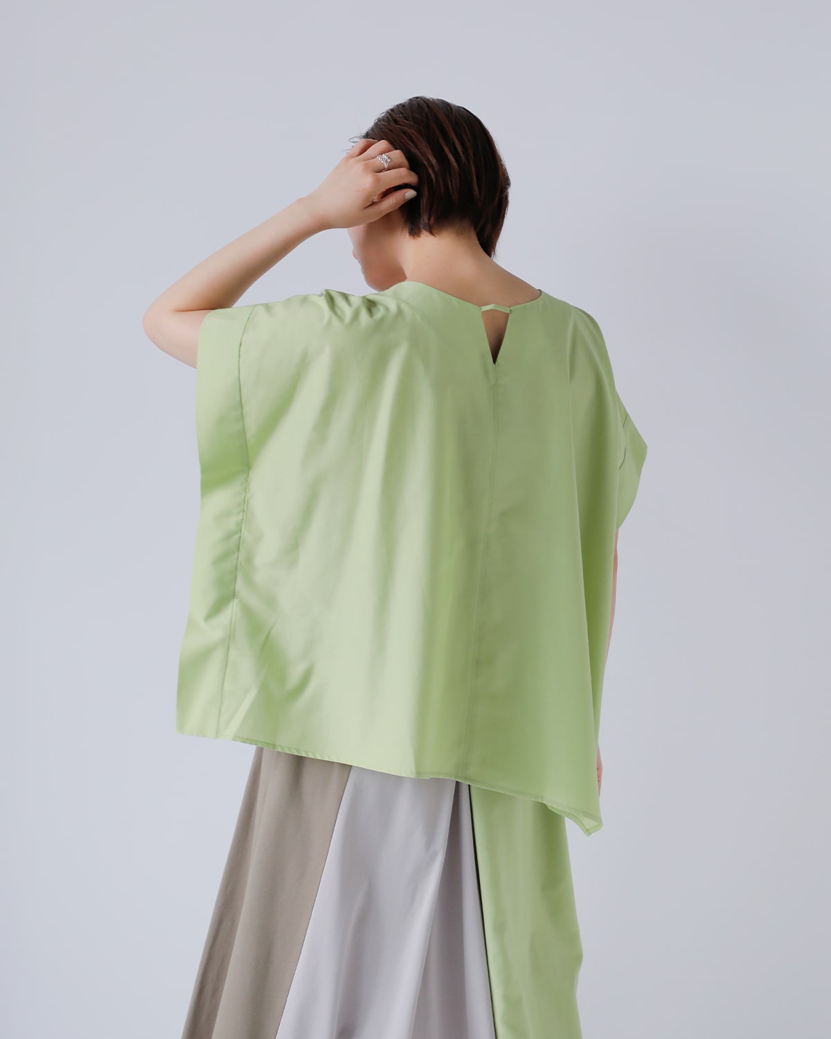 MARECHAL TERRE ウォッシャブルコットンツイル セットアップ　2- MARECHAL TERRE マルシャルテル テンセルツイルウエストギャザー