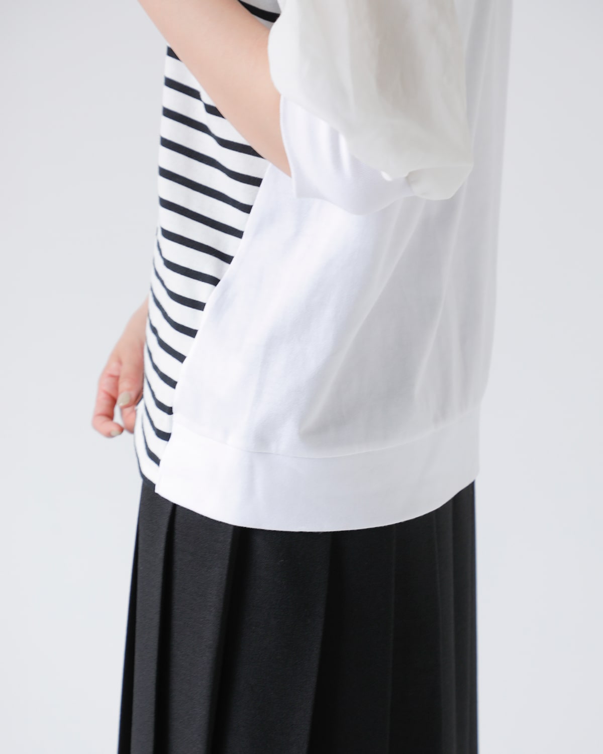 MARECHAL TERRE マルシャルテル ボリュームスリーブ Tシャツ マルシャルテル コットン天竺オーガンジーボリュームスリーブ