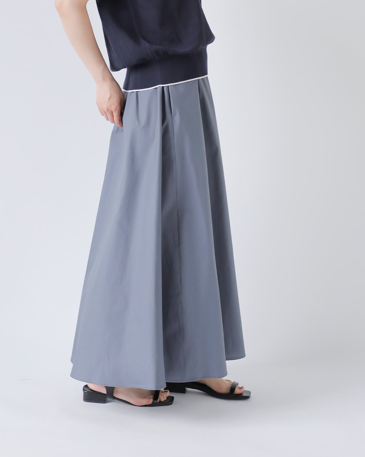 MARECHAL TERRE マルシャルテル アシンメトリー レース プリーツ