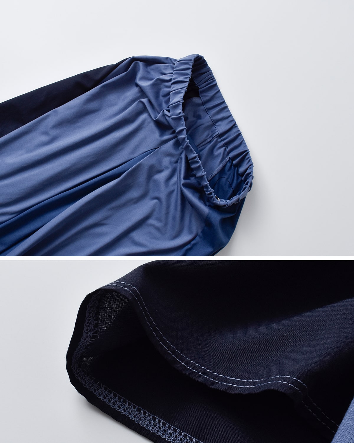 MARECHAL TERRE(マルシャルテル)コットンスムース布帛異素材切替カラーブロックスカート zmt252sk126