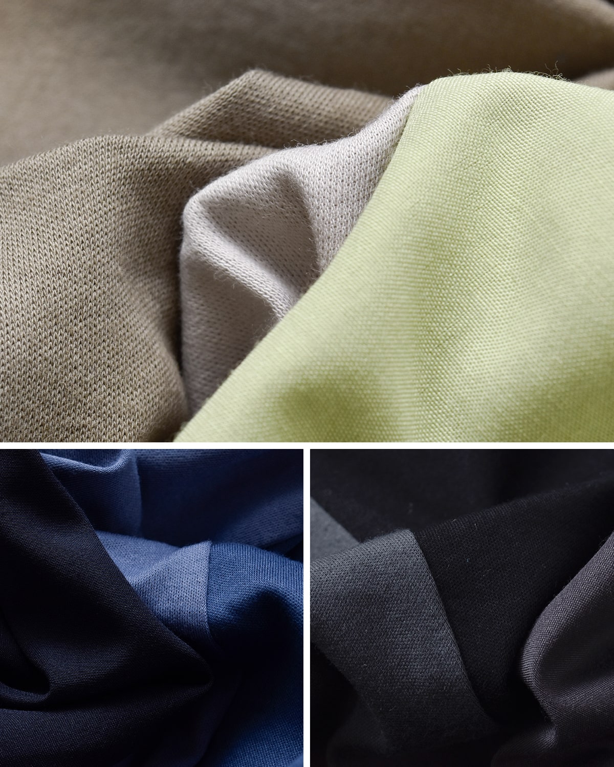 MARECHAL TERRE(マルシャルテル)コットンスムース布帛異素材切替カラーブロックスカート zmt252sk126