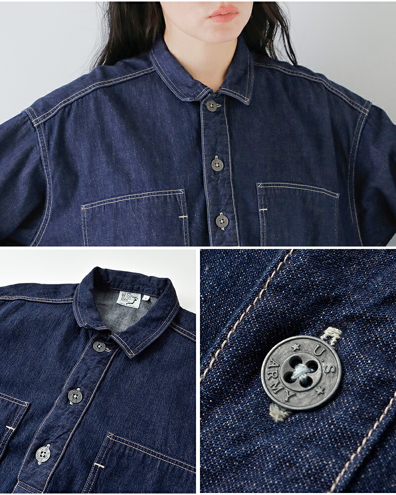 or slow オアスロウ デニム プルオーバー ドレス PULLOVER DENIM DRESS