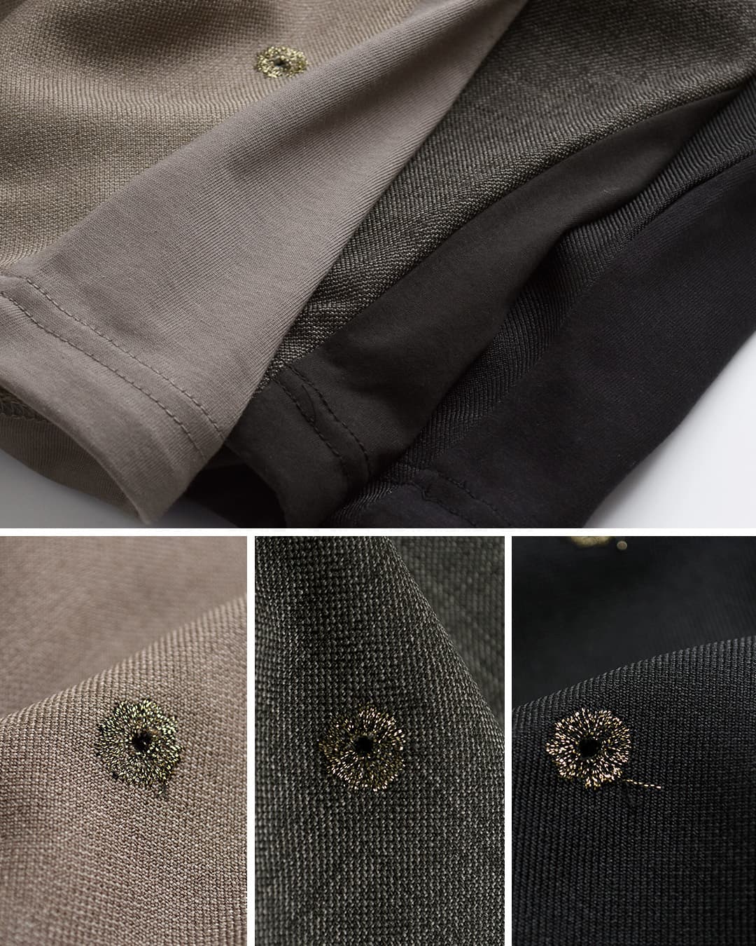 Squadyドットゴールド刺繍 プルオーバー 003-3851