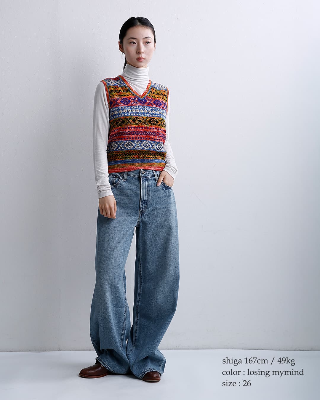 Levi’sデニム ワイドパンツ CINCH WIDE LEG 0073b