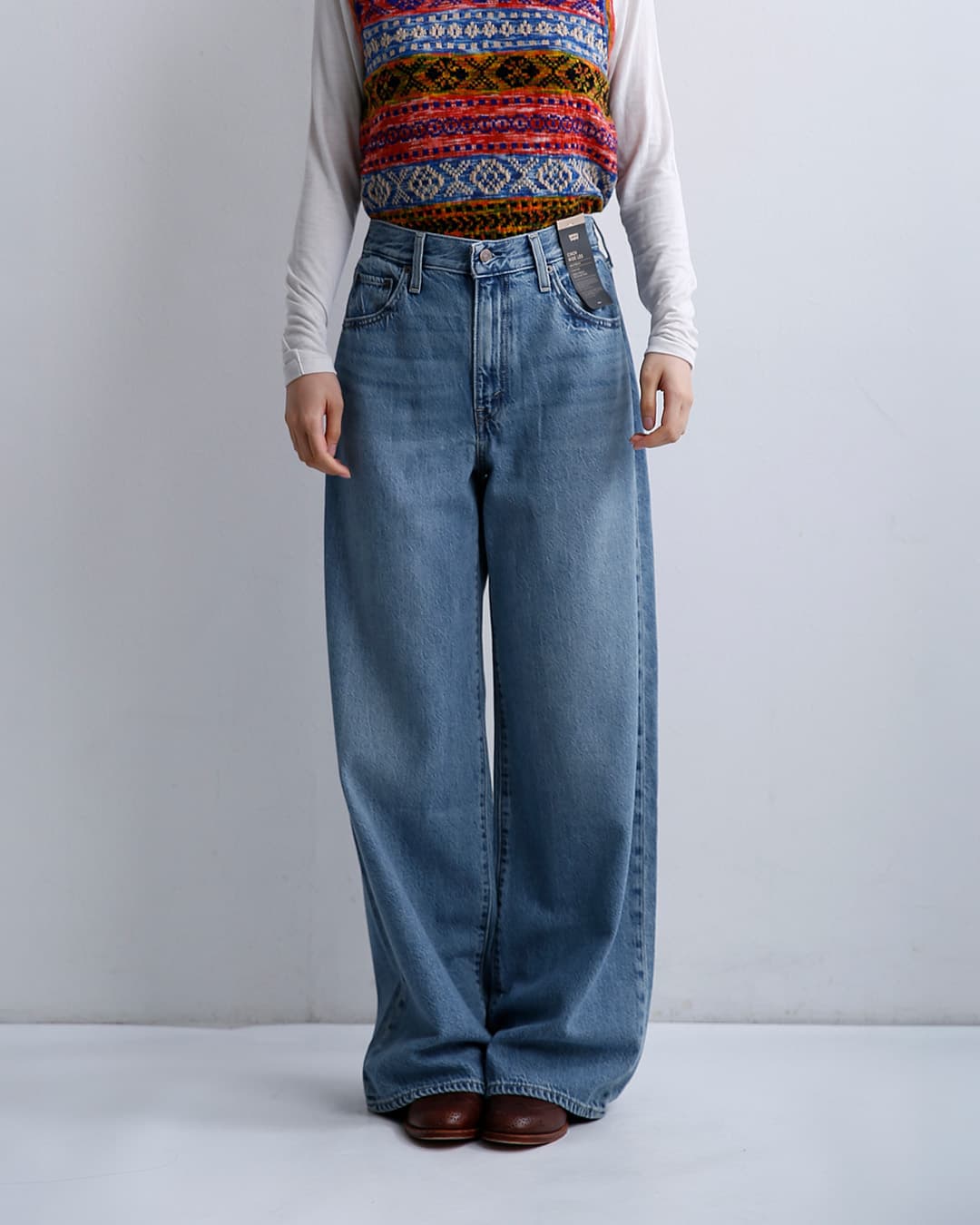 Levi’sデニム ワイドパンツ CINCH WIDE LEG 0073b