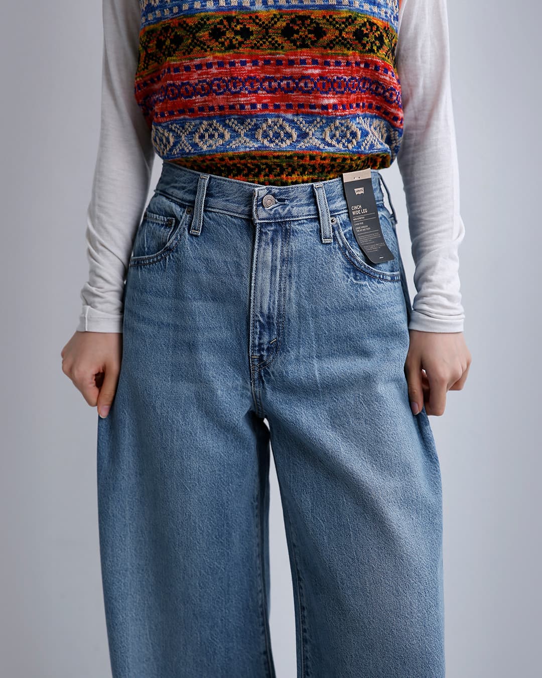 Levi’sデニム ワイドパンツ CINCH WIDE LEG 0073b